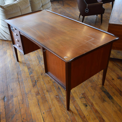 Vintage Teak Executive Desk
