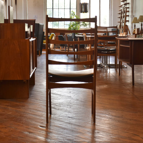 Set of 4 Danish Teak Ladderback Dining Chairs