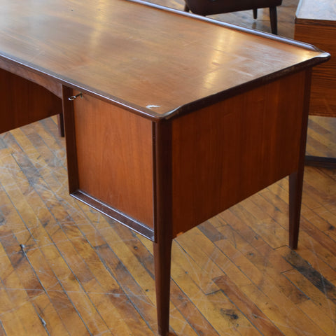 Vintage Teak Executive Desk