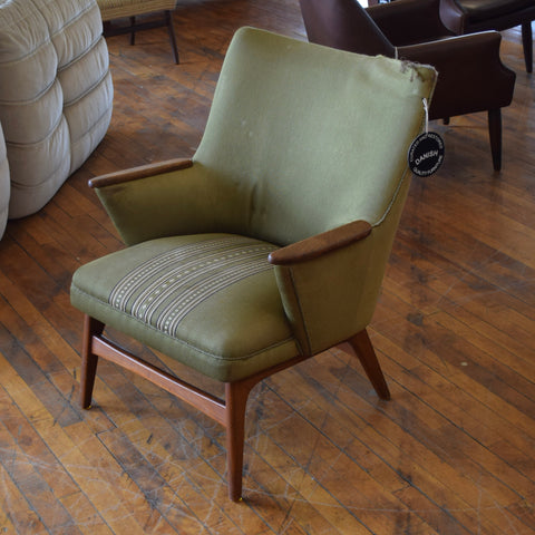 Teak & Upholstered Armchair