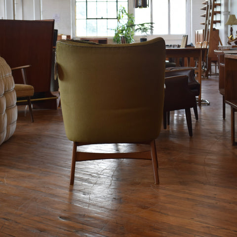 Teak & Upholstered Armchair