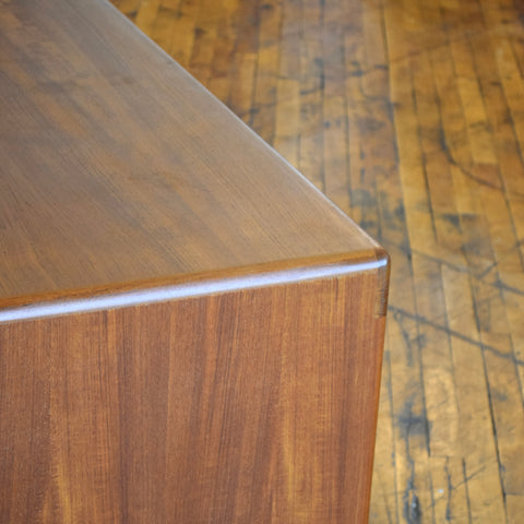 Danish Teak Tambour Door Sideboard by Dyrlund