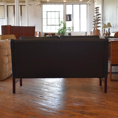 Leather Loveseat by George Thams
