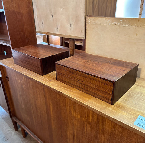 Floating Rosewood Side Table Set
