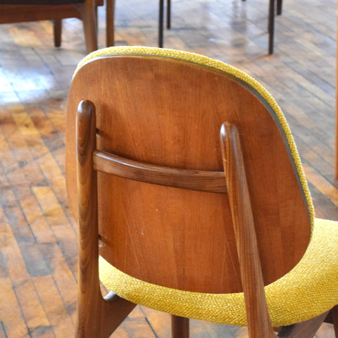 Set of 6 Teak Shield-Back Dining Chairs by Arne Hovmand Olsen