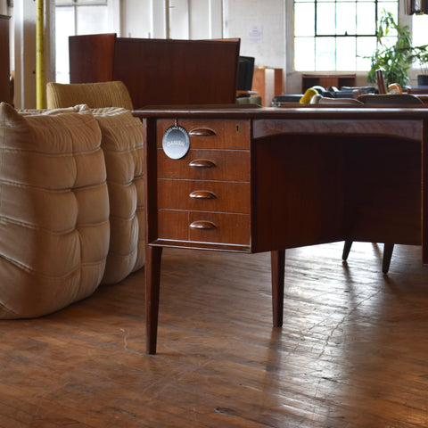 Vintage Teak Executive Desk