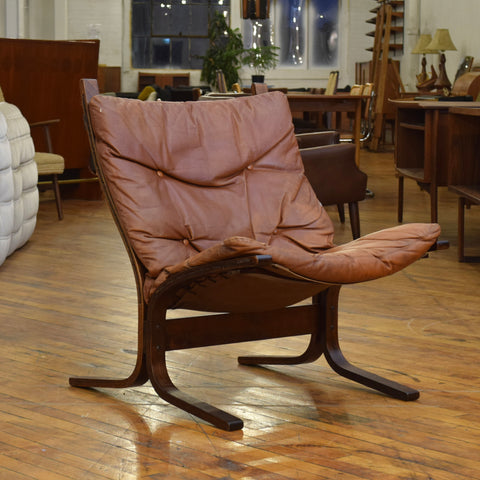 Leather Low Back Siesta Chair by Ingmar Relling for Westnofa