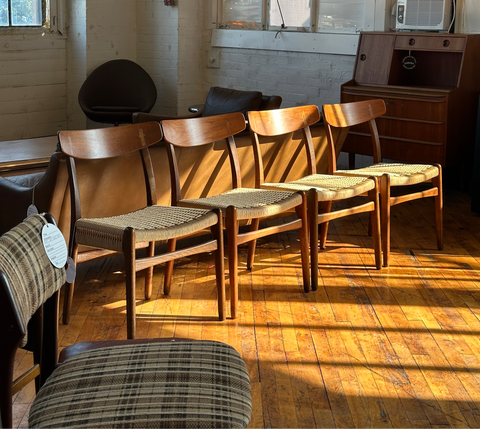 Set of 4 Hans Wegner CH23 Dining Chairs