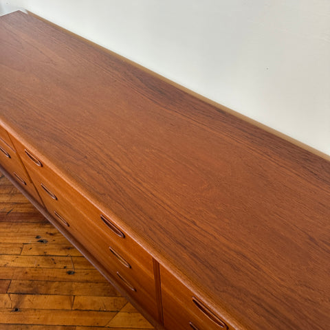 Teak 9-Drawer Dresser