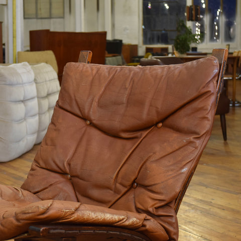 Leather Low Back Siesta Chair by Ingmar Relling for Westnofa