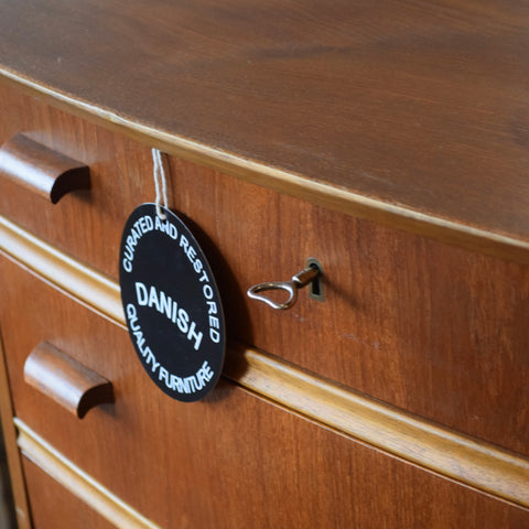 Teak Tallboy Dresser