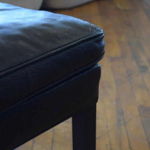 Leather Highback Arm Chair w/ Ottoman by Georg Thams