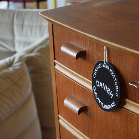 Teak Tallboy Dresser