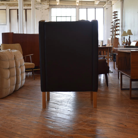 Leather High Back Arm Chair