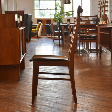 Set of 4 Danish Teak Ladderback Dining Chairs