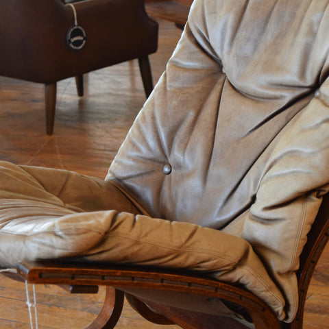 Leather Siesta Chair by Ingmar Relling