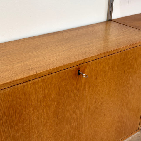 Oak 2-Bay Wall Unit by Kai Kristiansen For FM Møbler