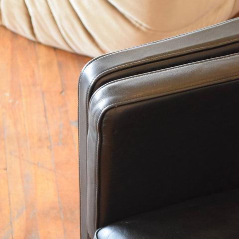 Leather Loveseat by George Thams