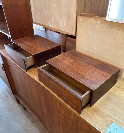 Floating Rosewood Side Table Set