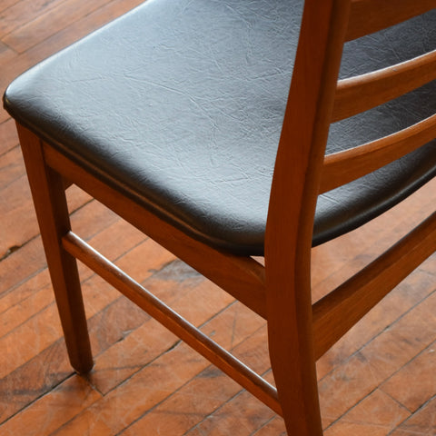 Set of 4 Danish Teak Ladderback Dining Chairs