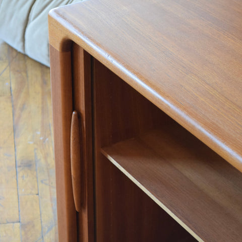 Danish Teak Tambour Door Sideboard by Dyrlund