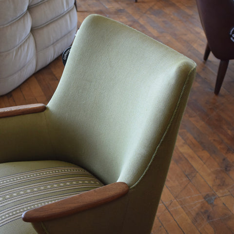 Teak & Upholstered Armchair