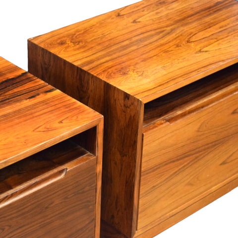 Rosewood Side Table Set by Arne Wahl Iversen