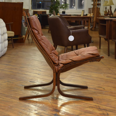 Leather Low Back Siesta Chair by Ingmar Relling for Westnofa