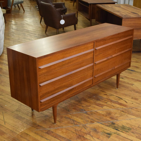 Restored Teak 6-Drawer Dresser
