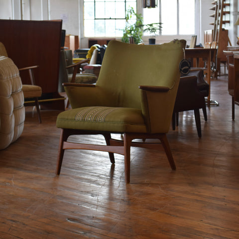 Teak & Upholstered Armchair