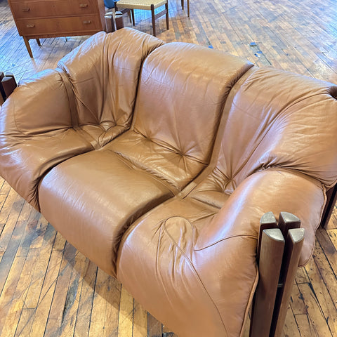 Percival Lafer MP-211 Leather Loveseat
