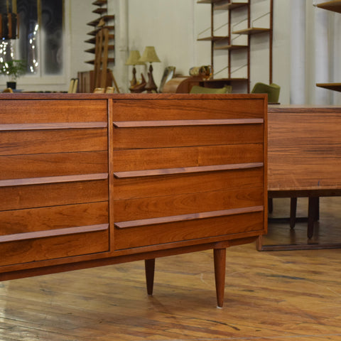 Restored Teak 6-Drawer Dresser