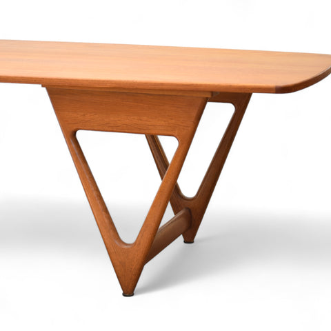 Teak Surfboard Coffee Table by Kurt Ostervig
