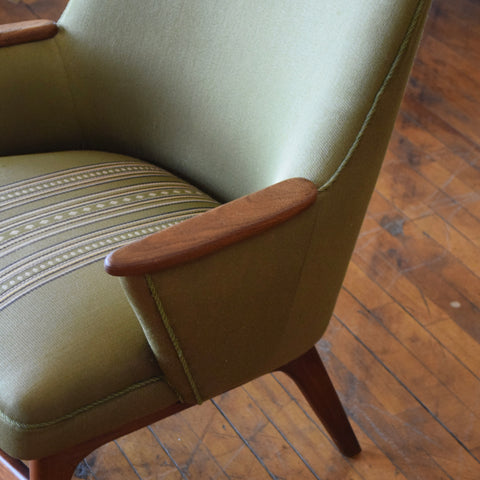 Teak & Upholstered Armchair