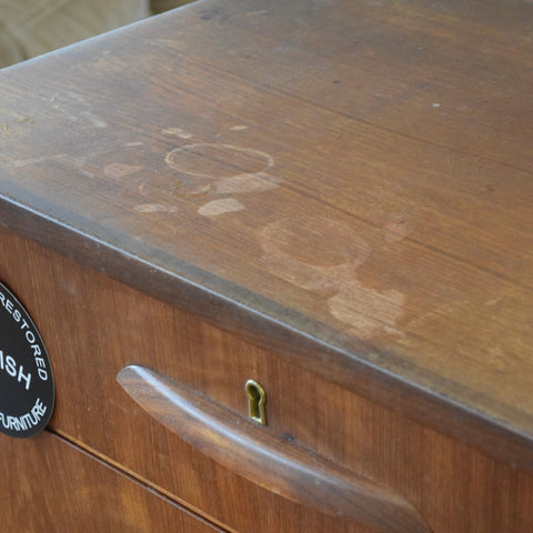 Teak Tallboy Dresser