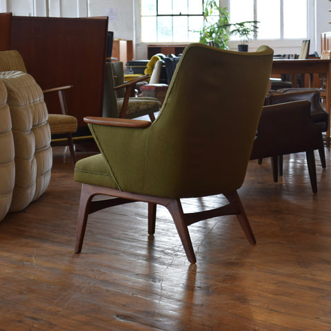 Teak & Upholstered Armchair