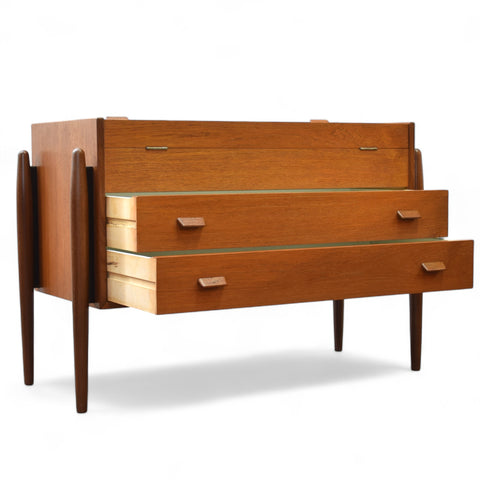 Rare Teak Vanity/Dresser