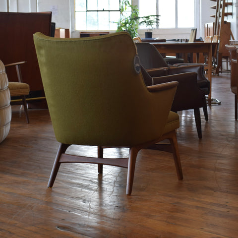 Teak & Upholstered Armchair