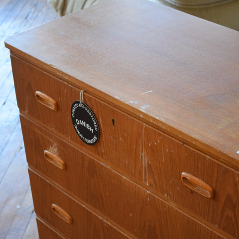 Teak Lowboy Dresser