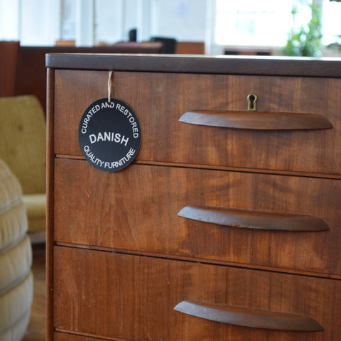 Teak Tallboy Dresser