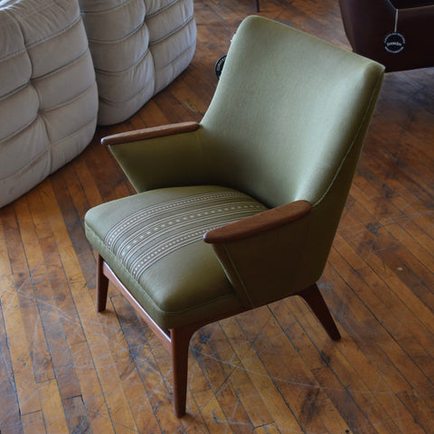 Teak & Upholstered Armchair