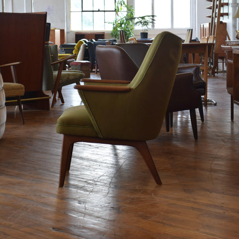 Teak & Upholstered Armchair