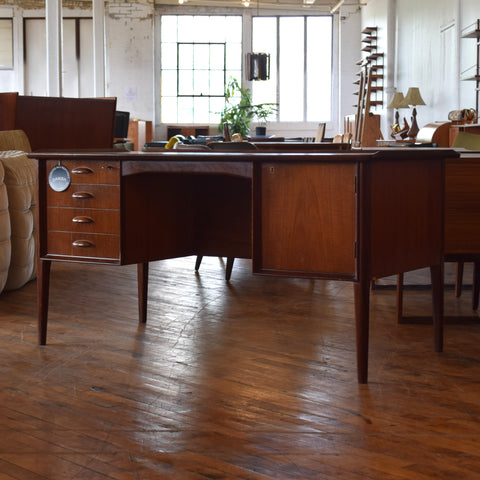 Vintage Teak Executive Desk