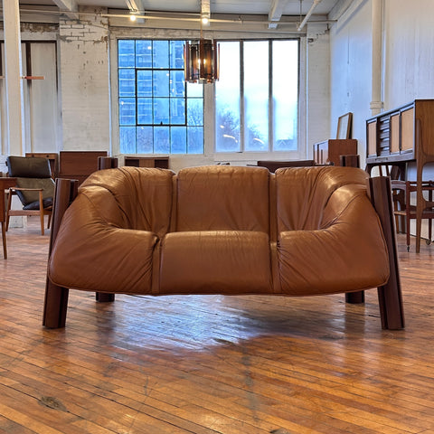 Percival Lafer MP-211 Leather Loveseat