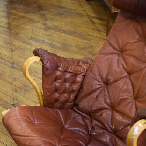 Pernilla 69 Lounge Chair & Ottman by Bruno Mathsson for Dux
