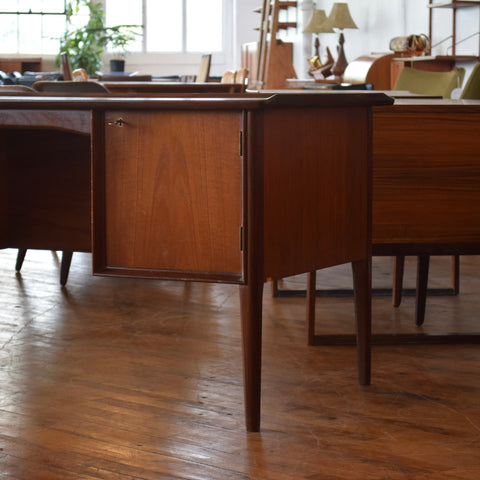 Vintage Teak Executive Desk