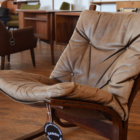 Leather Siesta Chair by Ingmar Relling