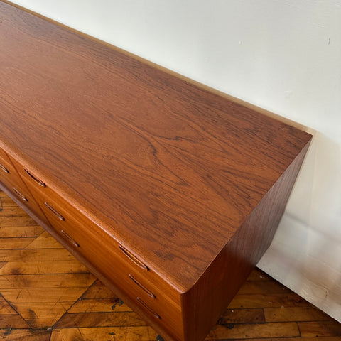Teak 9-Drawer Dresser