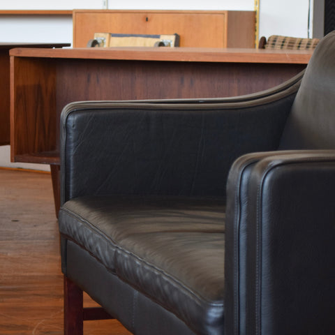 Leather Loveseat by George Thams