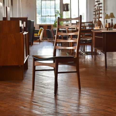 Set of 4 Danish Teak Ladderback Dining Chairs